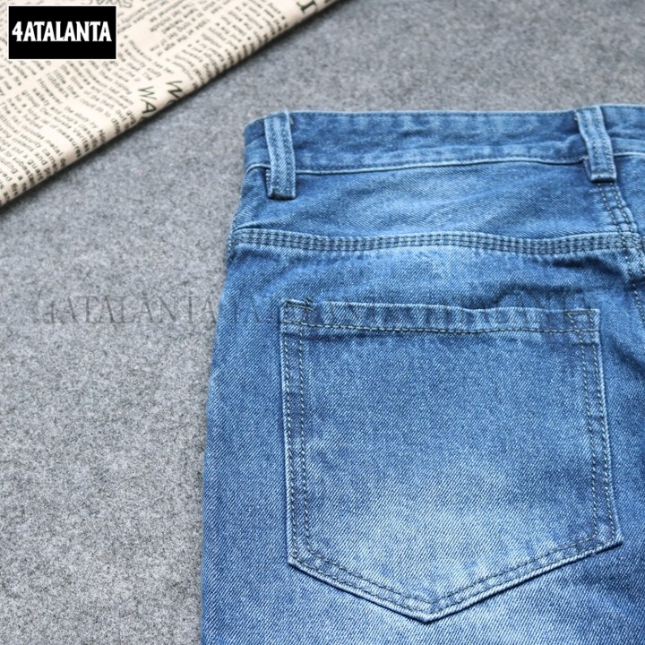 Quần short jean nam thời trang vải dày đẹp màu xanh 4AT - QSJ - 241 | quần ngắn nam – 4ATALANTA