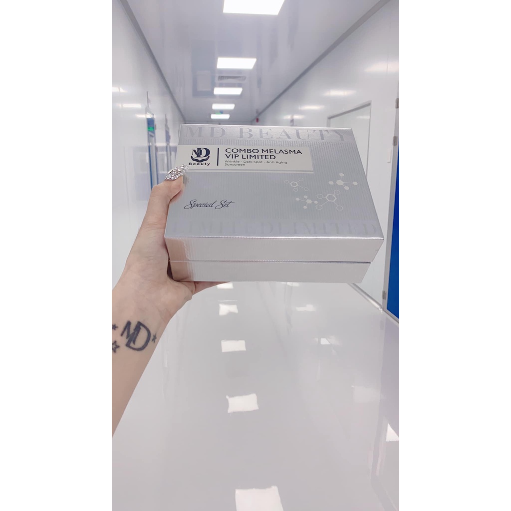 Kem Face Nám Dưỡng Trắng Da Lựu Đỏ - Combo Melasma Vip Limited -  MD Beauty