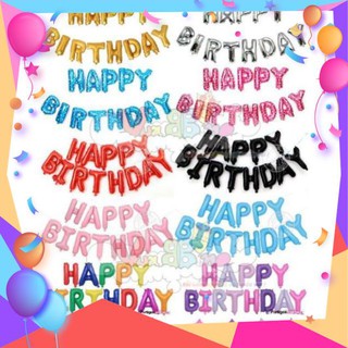 Bộ bong bóng chữ Happy Birthday trang trí sinh nhật 40cm