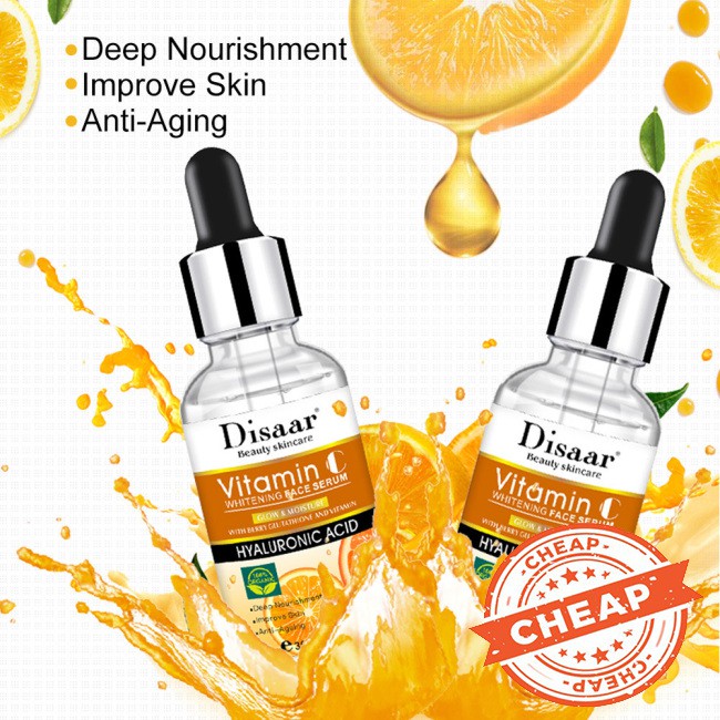 (Hàng Mới Về) Serum Vitamin C Làm Săn Chắc Da Chống Nếp Nhăn Và Trị Mụn