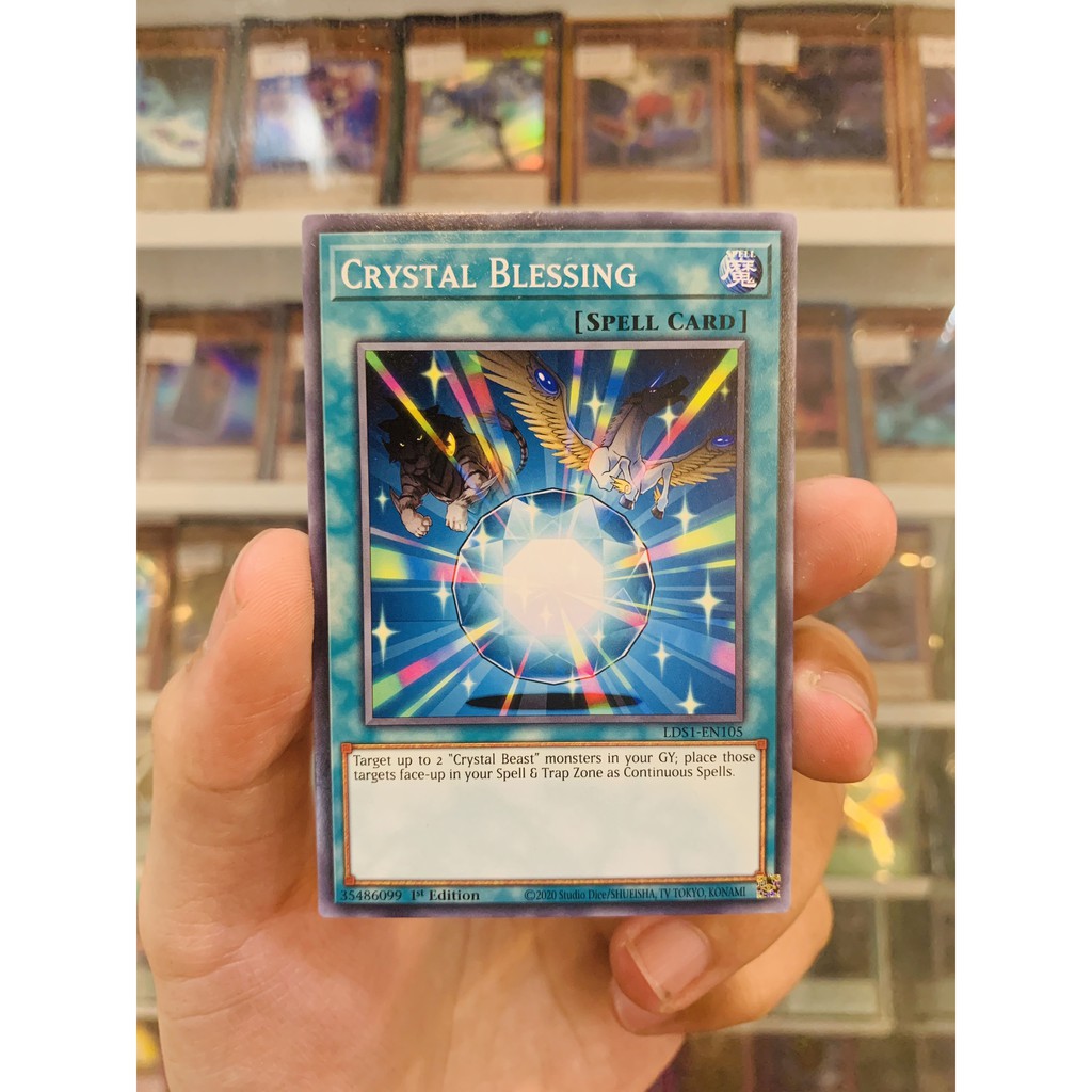 Thẻ Bài Lẻ YugiOh! Mã LDS1-EN105 - Crystal Blessing - Common - 1st Edition