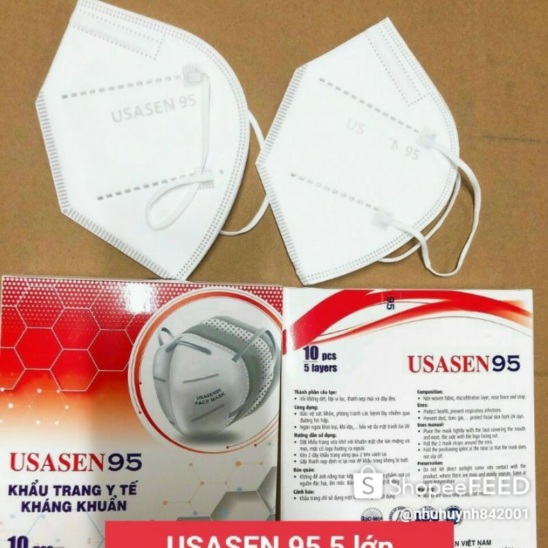 Khẩu trang usasen 95 5 lớp