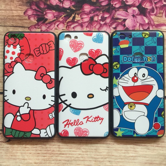 Ốp Vivo V7 viền dẻo họa tiết hình thú 4D siêu kute