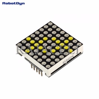 Mô Đun Matrix Led Vàng 8x8 Arduino 32x32mm Driver Max7219