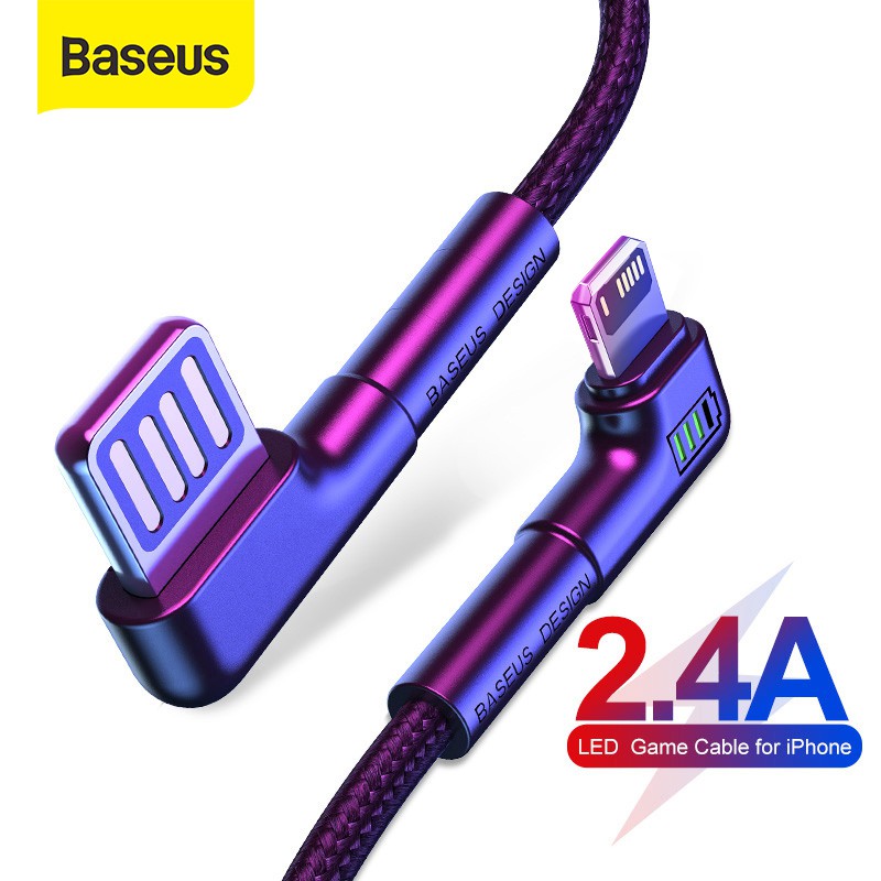 Dây cáp sạc nhanh IPhone Lightning Baseus USB 2.4A cho iPhone XR XS Max - Dây sạc cho Iphone