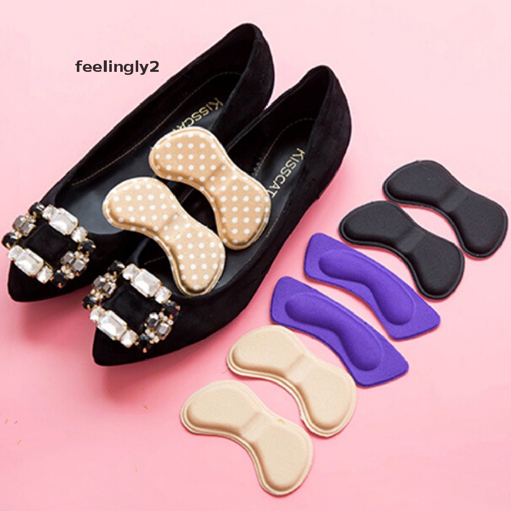 Bộ 2 Miếng Đệm Lót Giày Cao Gót Bằng Vải Dán Lưng Tiện Dụng