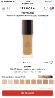 Sample 6 ô kem nền Hourglass