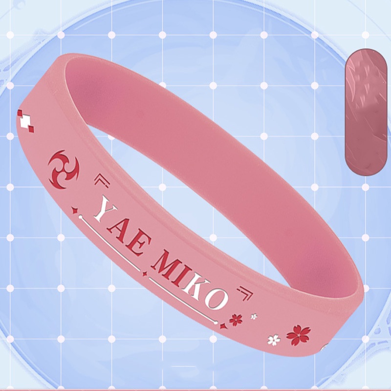 Vòng Tay Silicon Hóa Trang Game Genshin Impact Xiao Zhongli Keqing Hutao