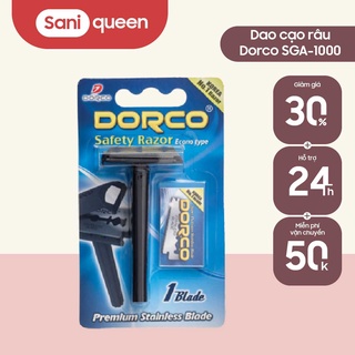 [CHÍNH HÃNG] Dao cạo râu Hàn Quốc- Dorco SGA 1000, cạo êm ái, dùng nhiều lần - SaniQueen