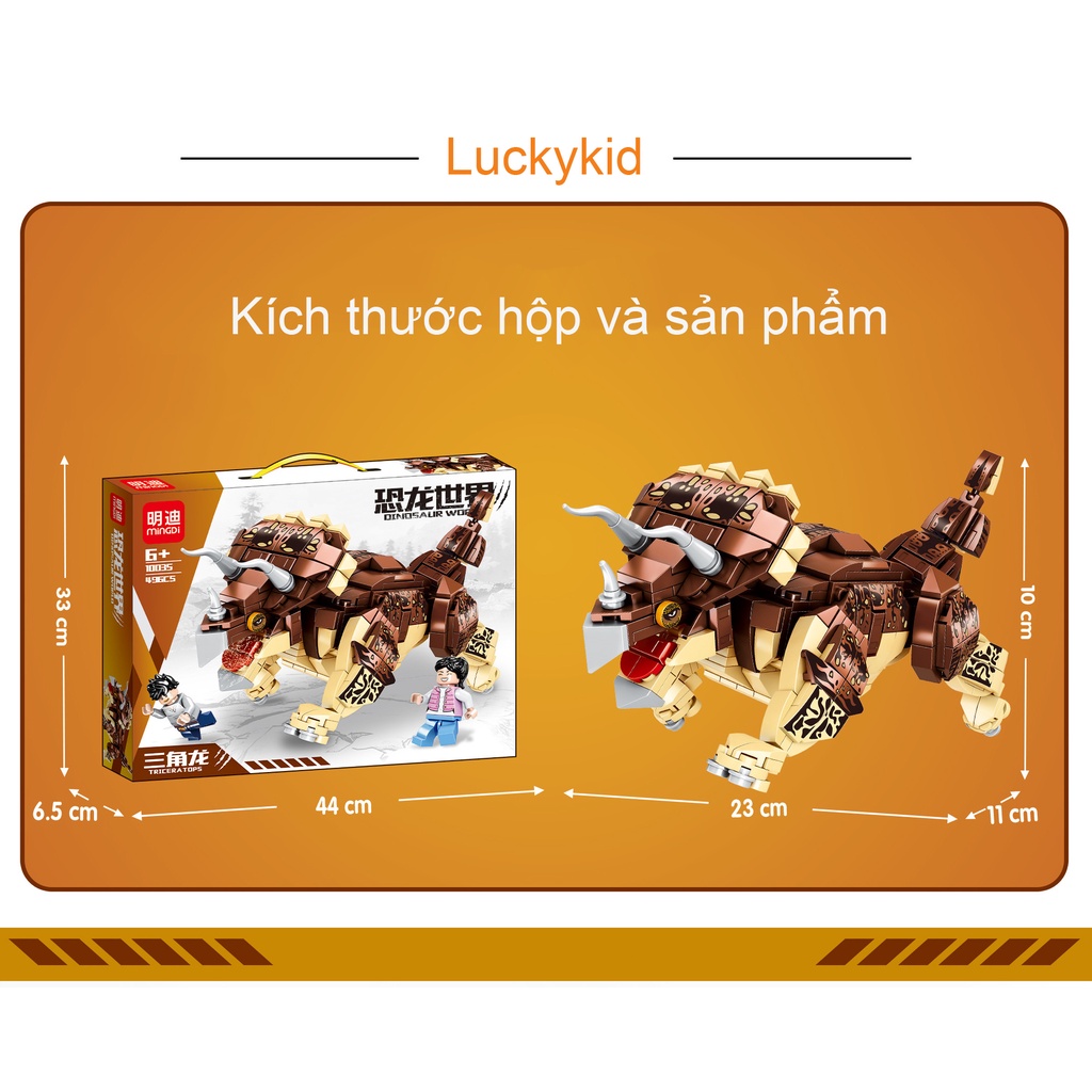 Lego khủng long, đồ chơi lắp ráp lắp ghép lego khủng long bạo chúa cho bé - Luckykid