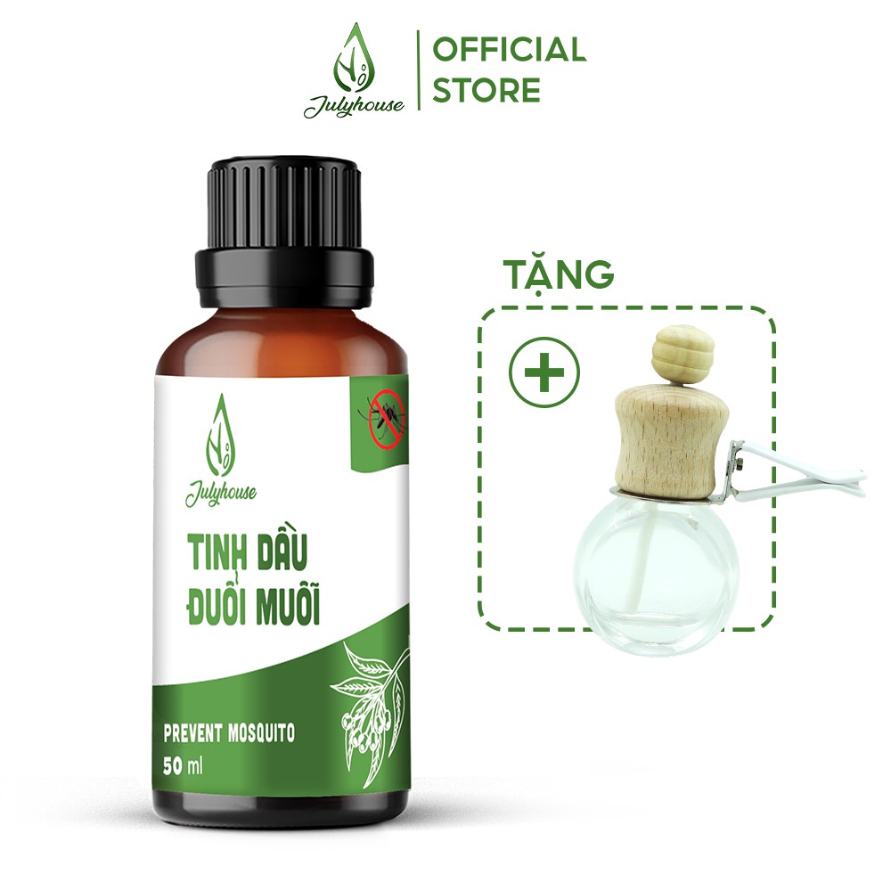 [Mã LIFEM1 giảm 50k đơn 99k] Tinh dầu đuổi muỗi nguyên chất Julyhouse 50ml. Tặng kèm Vỏ Khuếch tán