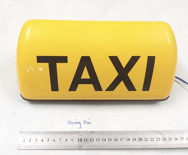 Mào taxi 25cm nam châm có đèn màu vàng | BigBuy360 - bigbuy360.vn