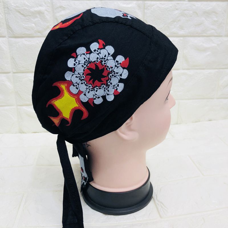 Mũ Trùm Đầu Họa Tiết Hoa Phong Cách Hip Hop Gothic Thời Trang Bandan