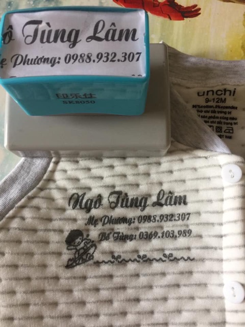 Combo Dấu + mực vải CTV 2