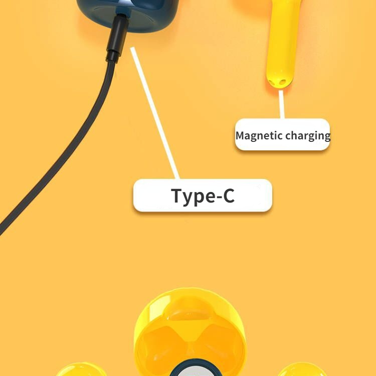 Tai Nghe Không Dây Bluetooth TWS Mini Hình Minion Dễ Thương Giảm Tiếng Ồn Chất Lượng Cao