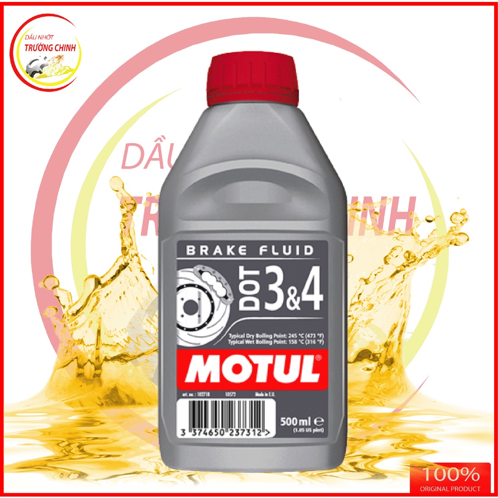Dầu thắng, phanh tổng hợp Motul Dot 3 &amp; Dot 4 500ML