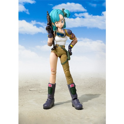 Mô hình Dragon Ball nhân vật Bulma cầm súng có khớp cử động SHF trong 7 Viên Ngọc Rồng - II25i
