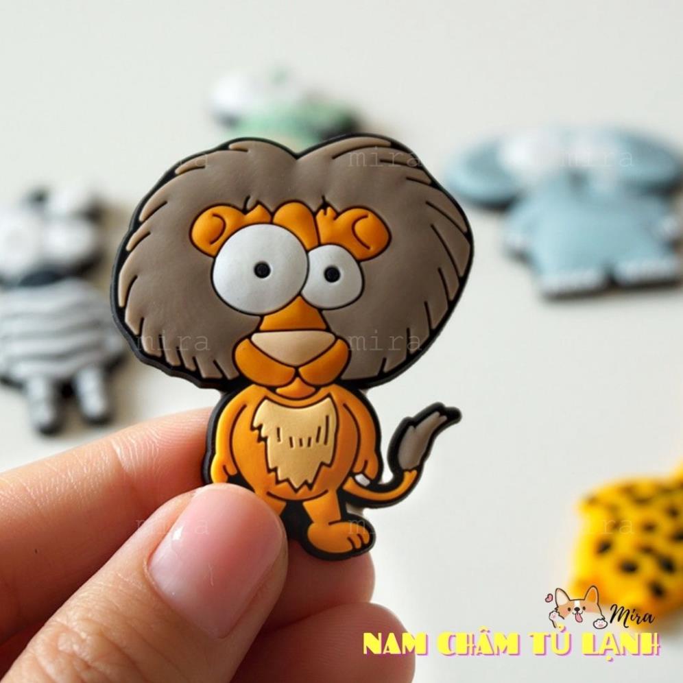 Nam Châm Tủ Lạnh PVC Động Vật Sở Thú Cho Bé Trang Trí Bàn Học, Bàn Làm Việc, Đính Note MIRA-PVC79005
