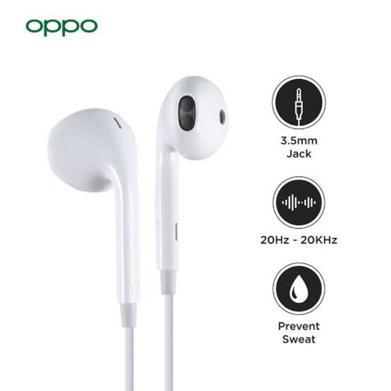 Tai Nghe Nhét Tai Oppo Aux Jack 3.5mm Chất Lượng Cao