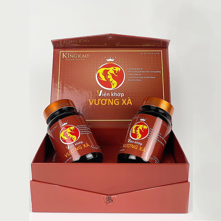 Viên Hỗ Trợ Giảm Đau Xương Khớp Vương Xà Cao Rắn Hổ Mang Toàn Tính 120mg