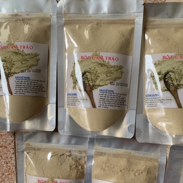 Bột cam thảo trắng da hiệu quả gói 100g