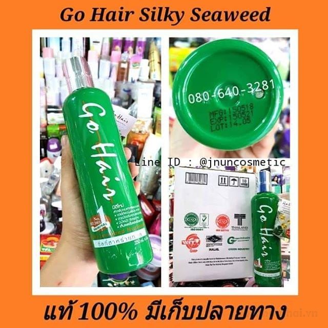 1 chai Kem dưỡng ṫóc Go Hair Silky Seaweed Nutrients Thái Lan