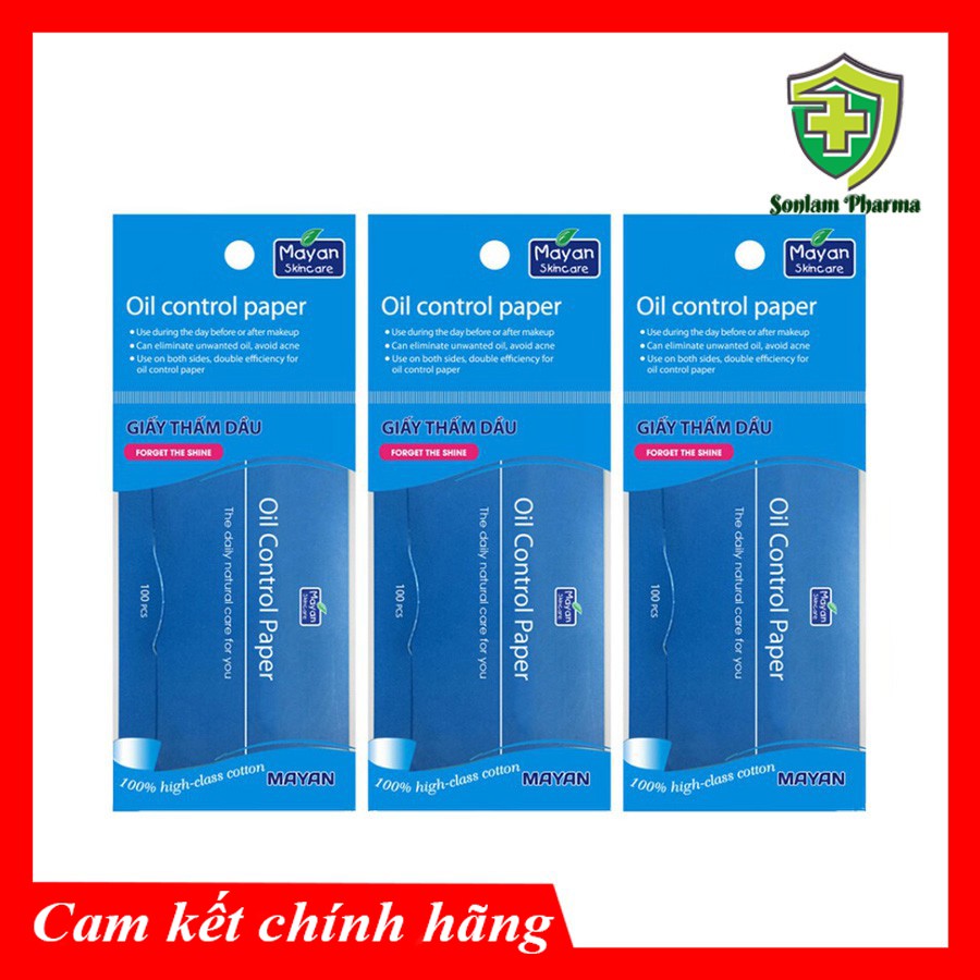 Giấy Thấm Dầu Mayan - Forget The Shine Gói 100 Tờ