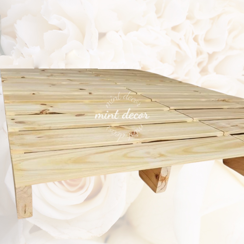 Giường Pallet Gỗ Decor Phòng Ngủ Chân Cao Giá Rẻ Gấp Gọn Kích Thước Đa Dạng