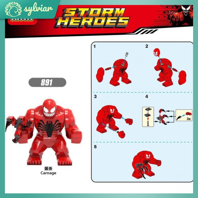 Đồ Chơi Mô Hình Lego Nhân Vật Venom Carnage Riot Chống Phản Chiếu Phim Avengers Cỡ Lớn Dành Cho Trẻ Em