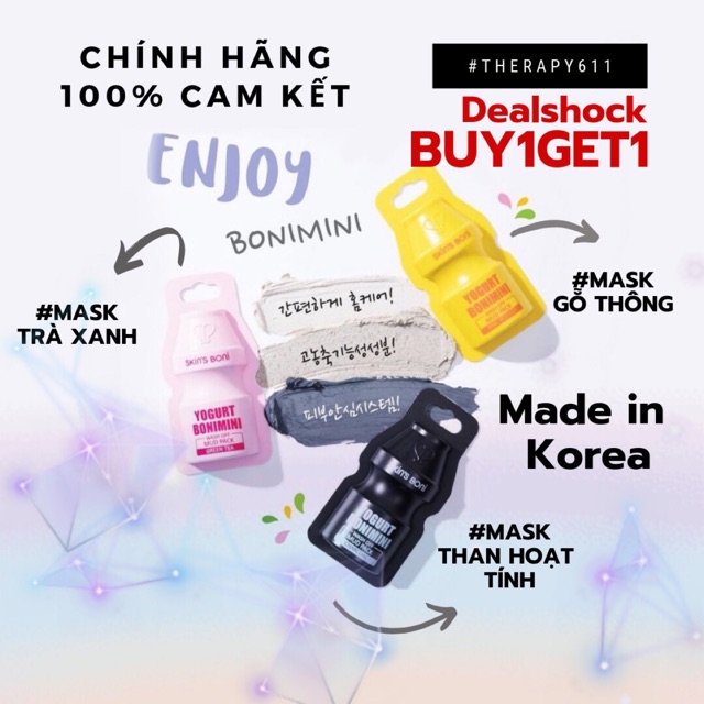 [BUY1GET1]..::✨Mặt Nạ Sữa Chua Skin’s Boni Dưỡng Da Thải Độc Tố✨::..