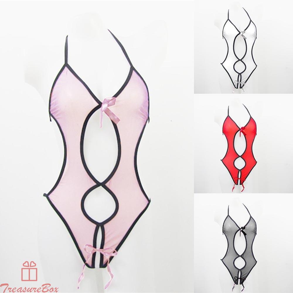 Men Lingerie Thongs Bodysuit See-through Mesh Underwear Sissy Jumpsuit Nightwear 100% brand new and high quality