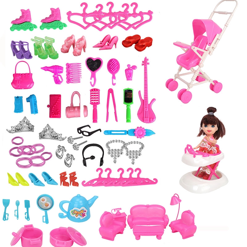 Bộ 159 Đồ Chơi Búp Bê Barbie