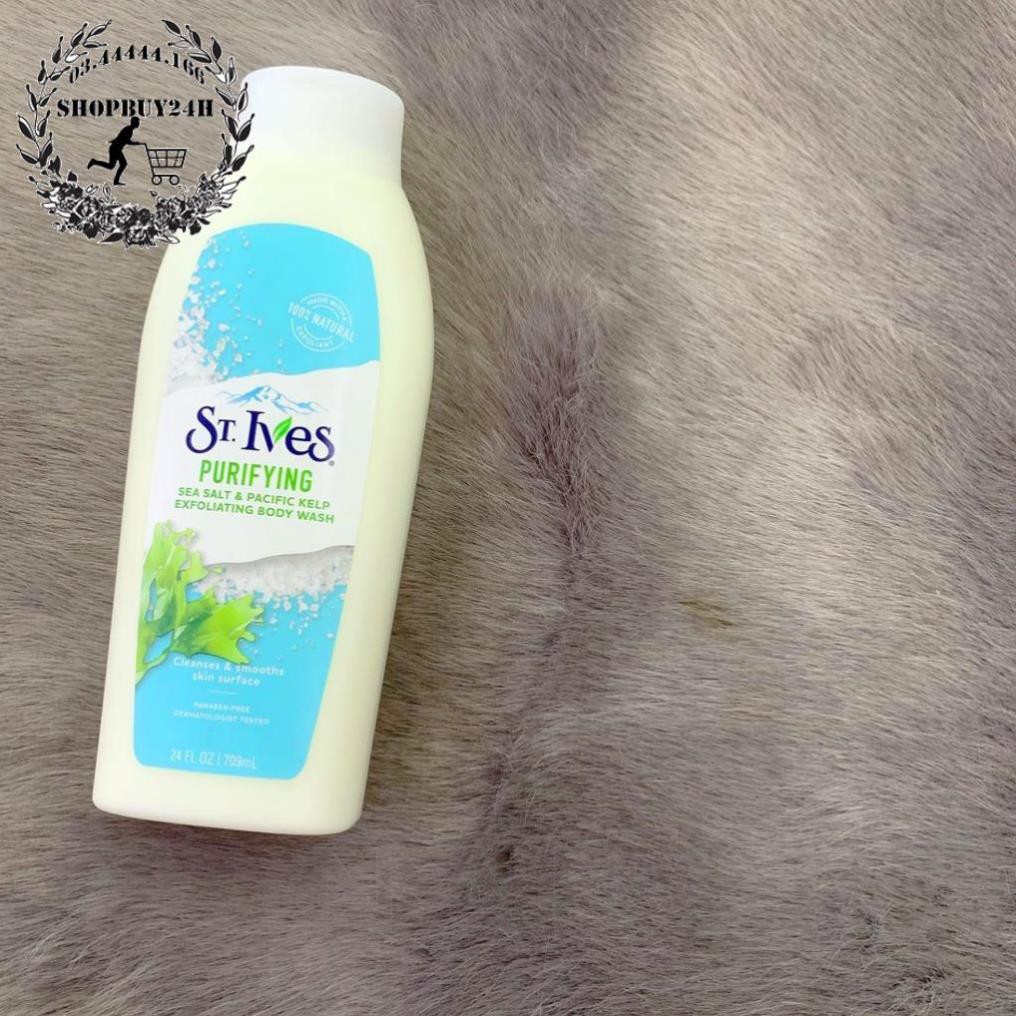 [HCM] -  Sữa Tắm Muối Biển St. Ives Purifying Sea Salt Body Wash 709ml - Q2