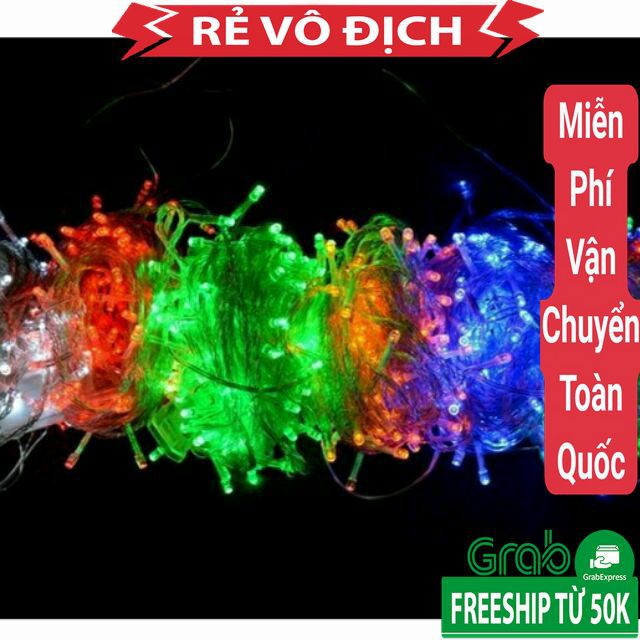 Dây đèn Led chớp ( nháy ) trang trí Noel ( Dài khoảng 5m, Điện )