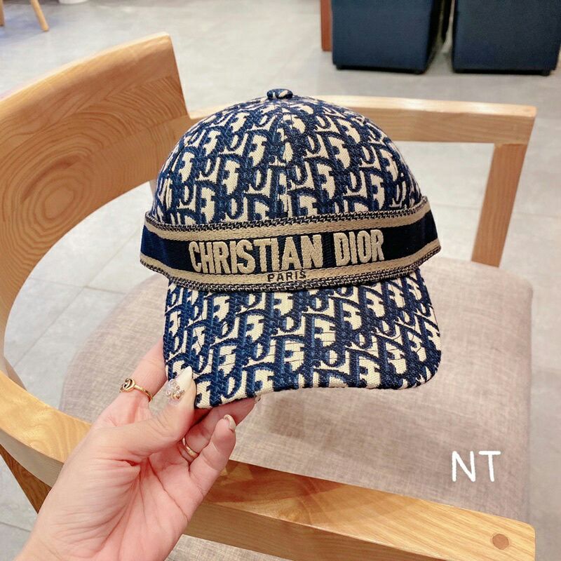 Mũ lưỡi trai Di..or Quảng Châu vải thêu 3D cao cấp