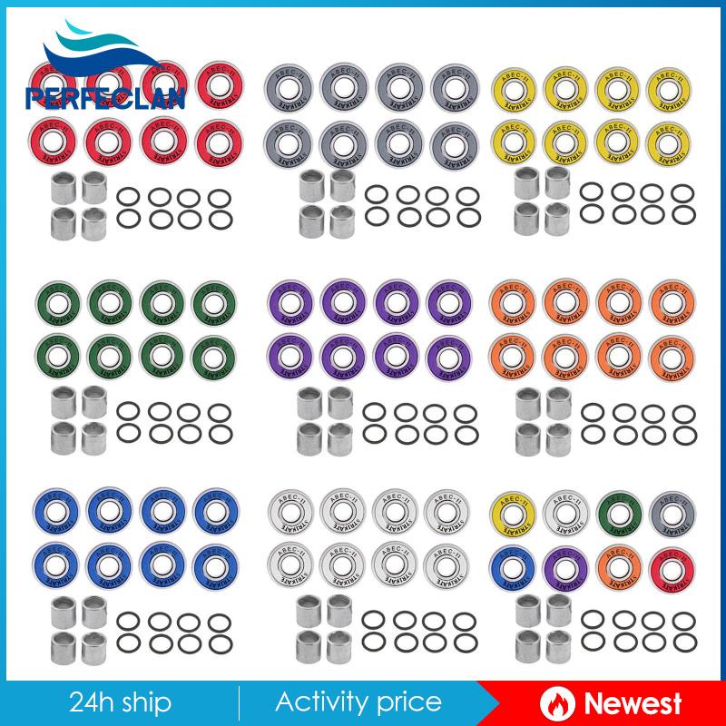 Bộ 8 Vòng Bi Ván Trượt ABEC 11 608 2RS Có Vòng Đệm Chuyên Dụng