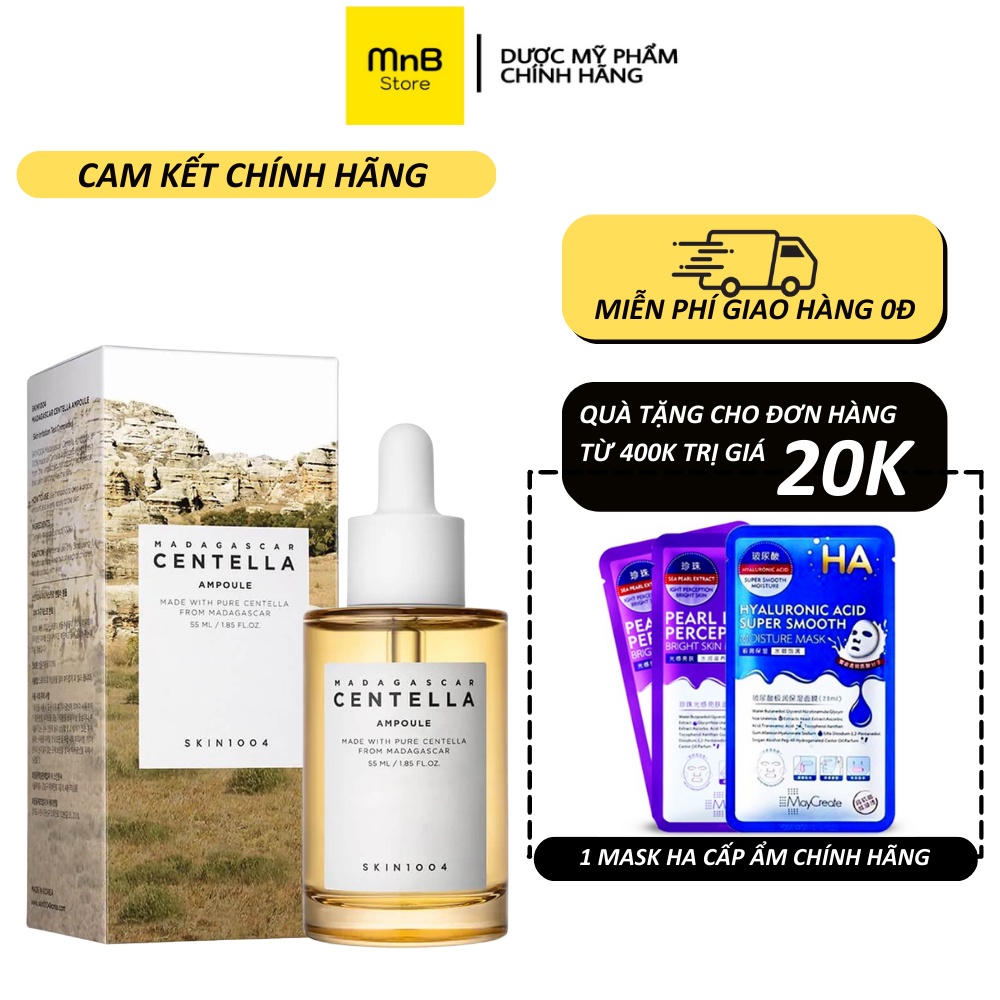 Tinh chất rau má Skin1004 Madagascar Centella Asiatica 100 Ampoule phục hồi và làm sáng da 55ml