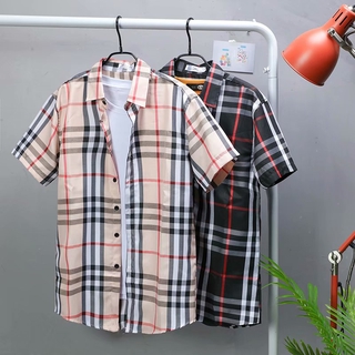 Áo sơ mi ngắn tay họa tiết ca rô thời trang dành cho nam