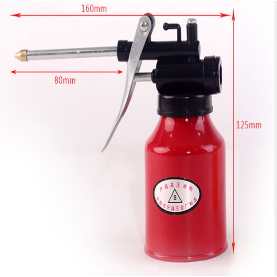 Bình Châm Nhớt, Tra Dầu, Bơm Nhớt Hiệu LS+ 250g - Bình Châm Dầu Nhớt Vỏ Bằng Thép Bền Tiện Dụng