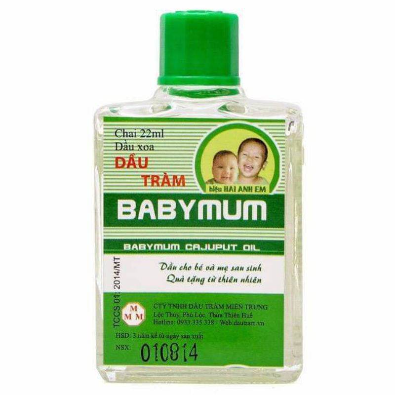 Dầu Tràm Baby Mum cho bé, tinh dầu tràm