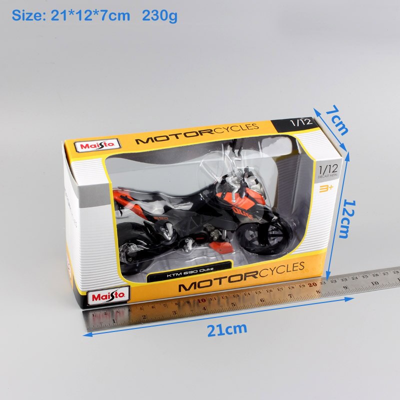 XE MÔ HÌNH MOTO Siêu xe KTM 690 DUKE - MAISTO tỷ lệ 1:12