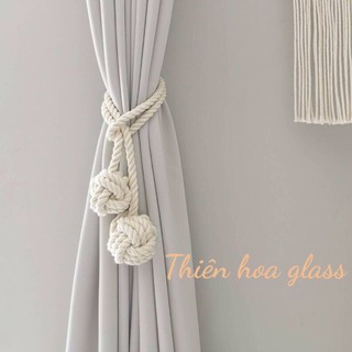 (Hàng sẵn - siêu rẻ) Set 2 Dây buộc rèm cài   Vải buộc gọn rèm dây buộc mành Dây buộc rèm macrame
