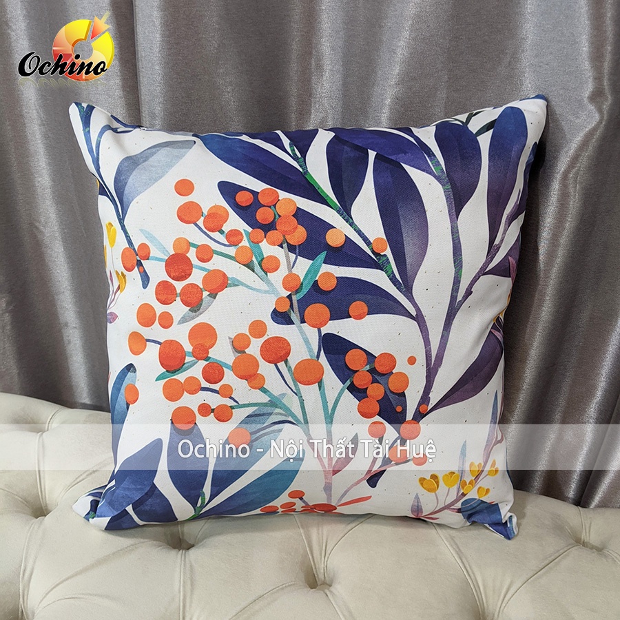 Gối Vuông, Gối Vuông Tựa Lưng Sofa Phong Cách Kẻ Hiện Đại Size 45-45 (Hàng Có Sẵn)