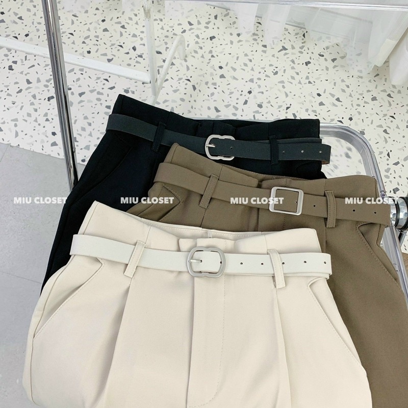 Quần baggy vải mã 602 kèm đai hàng qc