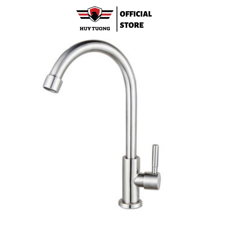 Vòi rửa chén bát HUY TUONG chất liệu Inox 304 siêu bền, dày, chắc chắn, chất lượng