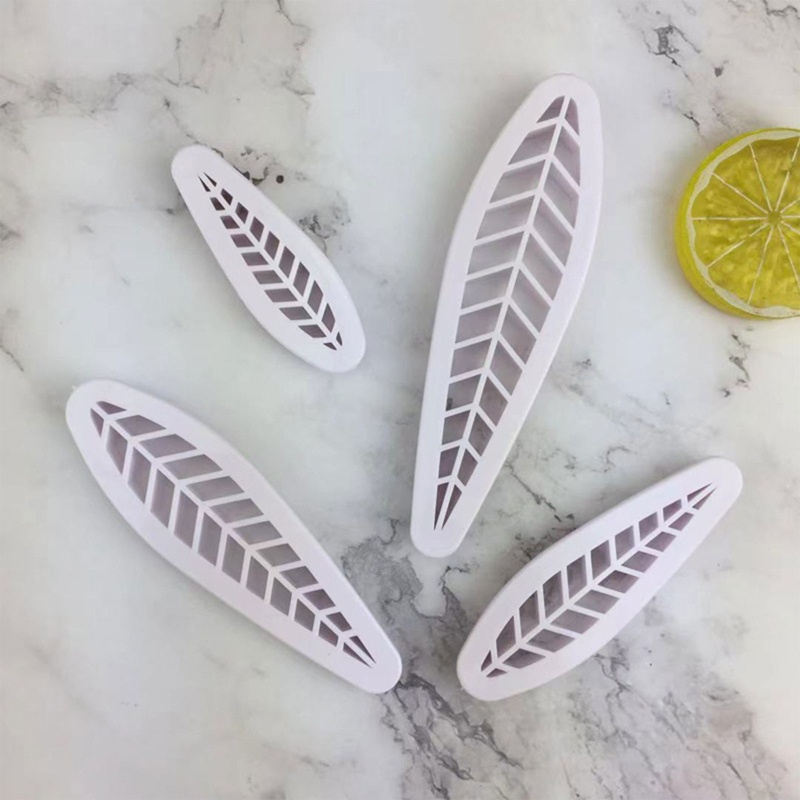 Set 4 Khuôn Cắt Kẹo Đường Tạo Hình Lá Đào