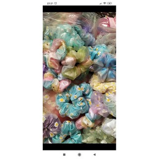 Ảnh thật] CỘT TÓC SCRUNCHIES GALAXY NGÀN SAO