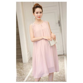 Váy bầu hồng thời trang hè 2019