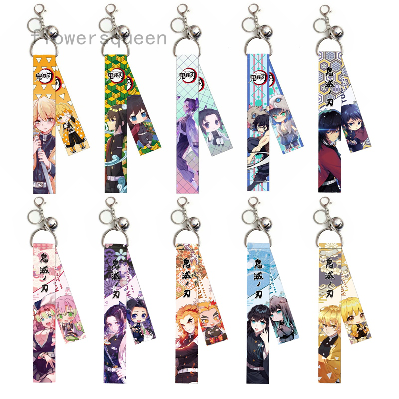 flowersqueen Móc khóa chủ đề hoạt hình anime độc đáo