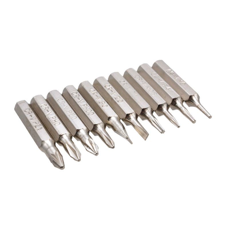 Bộ 10 đầu tua vít từ tính đa năng 28mm Ph00 Ph0 Z1 Z0 3.0 2.0 1.0 T5 T4 0.8